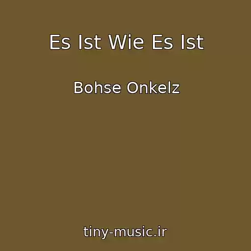 کاور آهنگ Es Ist Wie Es Ist از Bohse Onkelz