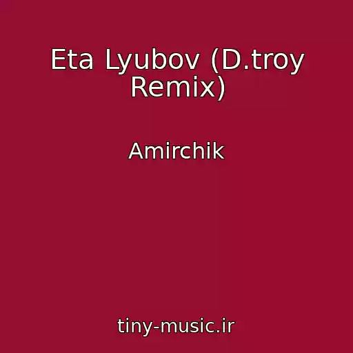 کاور آهنگ Eta Lyubov (D.troy Remix) از Amirchik