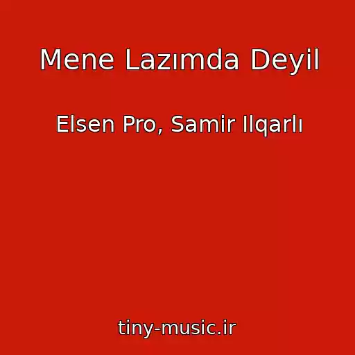 کاور آهنگ Mene Lazımda Deyil از Elsen Pro, Samir Ilqarlı
