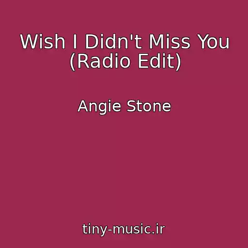 کاور آهنگ Wish I Didn't Miss You (Radio Edit) از Angie Stone