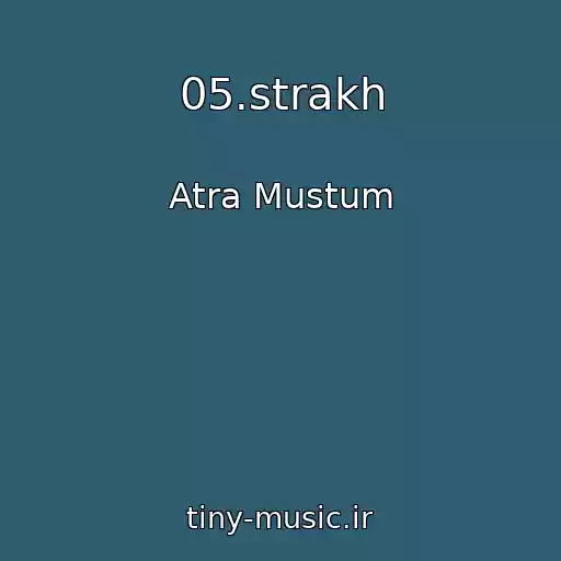 کاور آهنگ 05.strakh از Atra Mustum