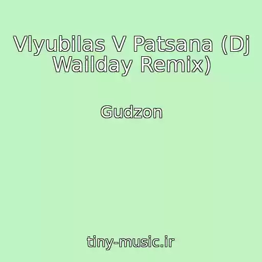 کاور آهنگ Vlyubilas V Patsana (Dj Wailday Remix) از Gudzon