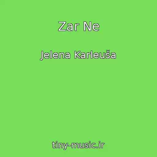 کاور آهنگ Zar Ne از Jelena Karleuša