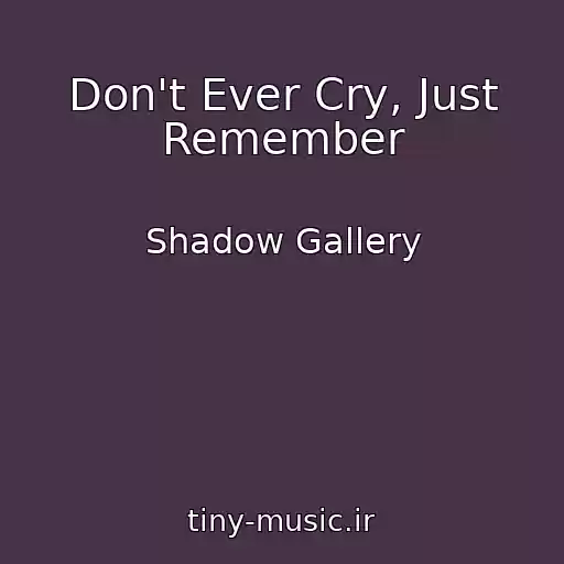 کاور آهنگ Don't Ever Cry, Just Remember از Shadow Gallery