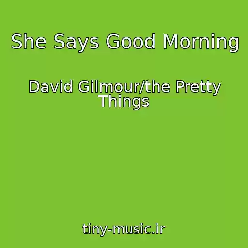 کاور آهنگ She Says Good Morning از David Gilmour/the Pretty Things