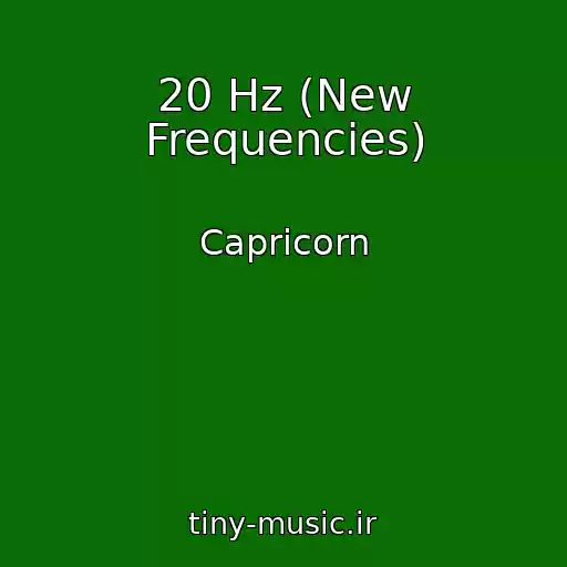 کاور آهنگ 20 Hz (New Frequencies) از Capricorn