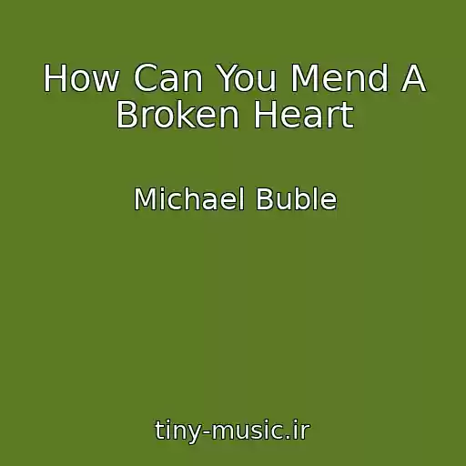 کاور آهنگ How Can You Mend A Broken Heart از Michael Buble
