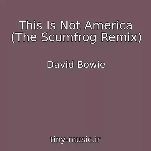 کاور آهنگ This Is Not America (The Scumfrog Remix) از David Bowie