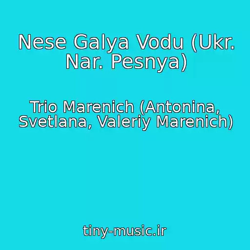 کاور آهنگ Nese Galya Vodu (Ukr. Nar. Pesnya) از Trio Marenich (Antonina, Svetlana, Valeriy Marenich)