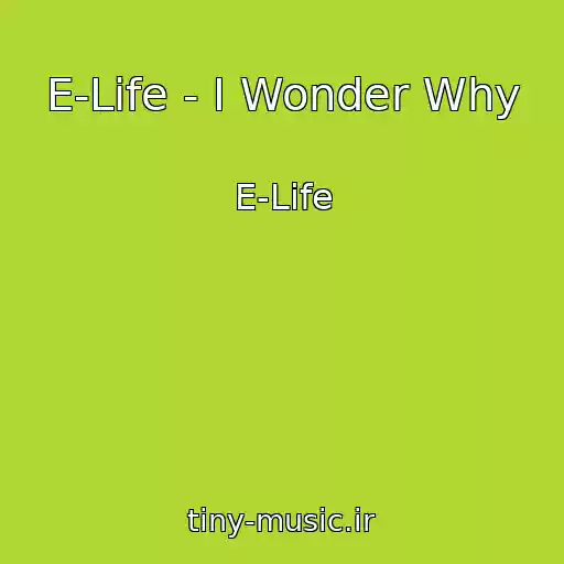 کاور آهنگ E-Life - I Wonder Why از E-Life