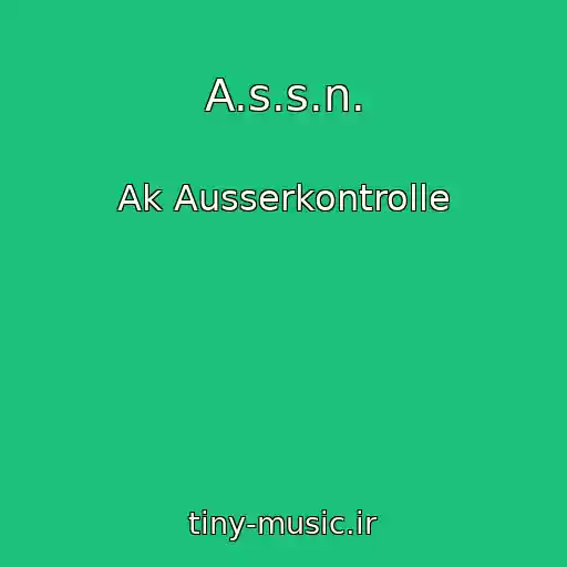 کاور آهنگ A.s.s.n. از Ak Ausserkontrolle
