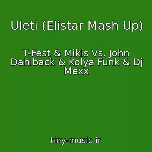 کاور آهنگ Uleti (Elistar Mash Up) از T-Fest & Mikis Vs. John Dahlback & Kolya Funk & Dj Mexx