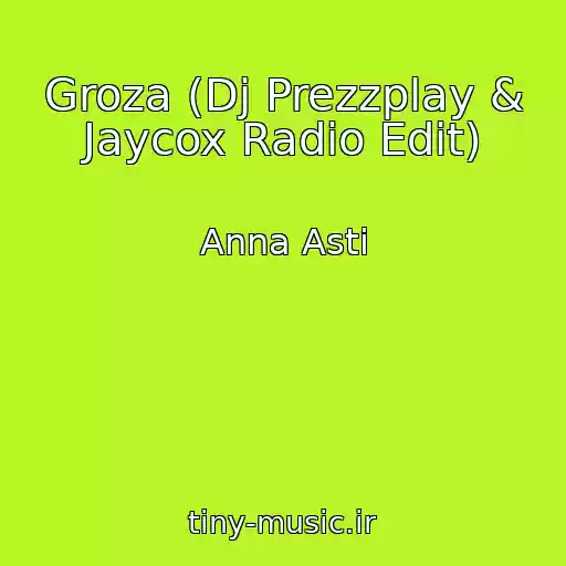 کاور آهنگ Groza (Dj Prezzplay & Jaycox Radio Edit) از Anna Asti