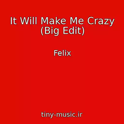 کاور آهنگ It Will Make Me Crazy (Big Edit) از Felix