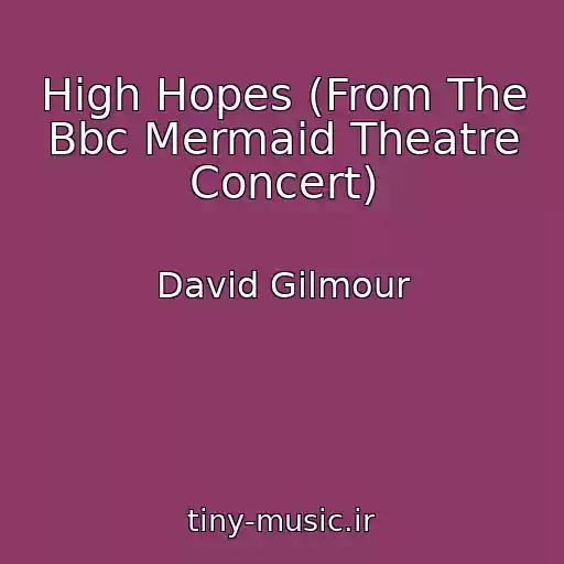 کاور آهنگ High Hopes (From The Bbc Mermaid Theatre Concert) از David Gilmour