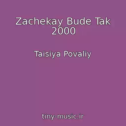 کاور آهنگ Zachekay Bude Tak 2000 از Taisiya Povaliy