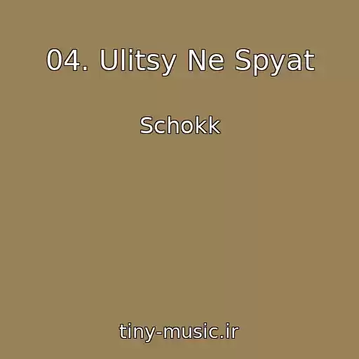 کاور آهنگ 04. Ulitsy Ne Spyat از Schokk