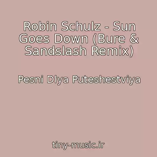 کاور آهنگ Robin Schulz - Sun Goes Down (Bure & Sandslash Remix) از Pesni Dlya Puteshestviya