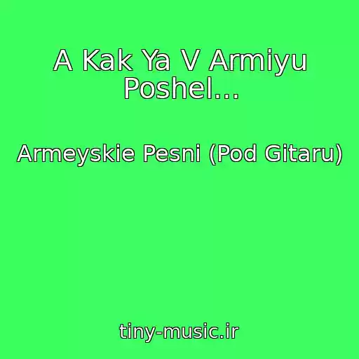 کاور آهنگ A Kak Ya V Armiyu Poshel... از Armeyskie Pesni (Pod Gitaru)