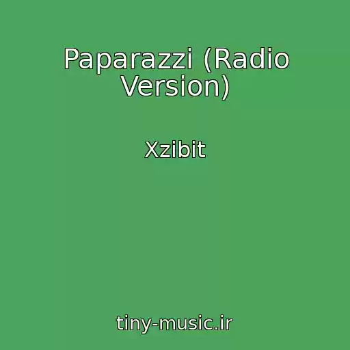 کاور آهنگ Paparazzi (Radio Version) از Xzibit