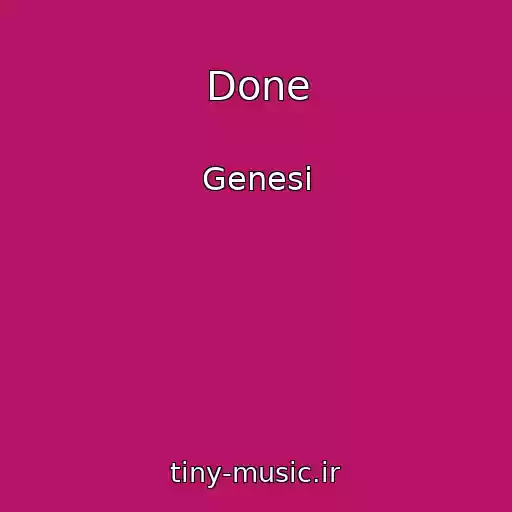 کاور آهنگ Done از Genesi