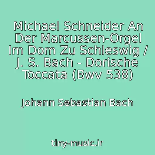 کاور آهنگ Michael Schneider An Der Marcussen-Orgel Im Dom Zu Schleswig / J. S. Bach - Dorische Toccata (Bwv 538) از Johann Sebastian Bach