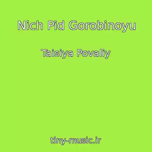 کاور آهنگ Nich Pid Gorobinoyu از Taisiya Povaliy