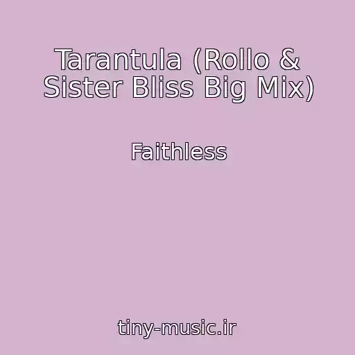 کاور آهنگ Tarantula (Rollo & Sister Bliss Big Mix) از Faithless