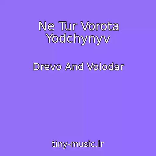 کاور آهنگ Ne Tur Vorota Yodchynyv از Drevo And Volodar
