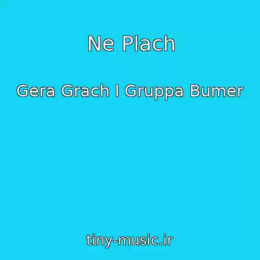 کاور آهنگ Ne Plach از Gera Grach I Gruppa Bumer