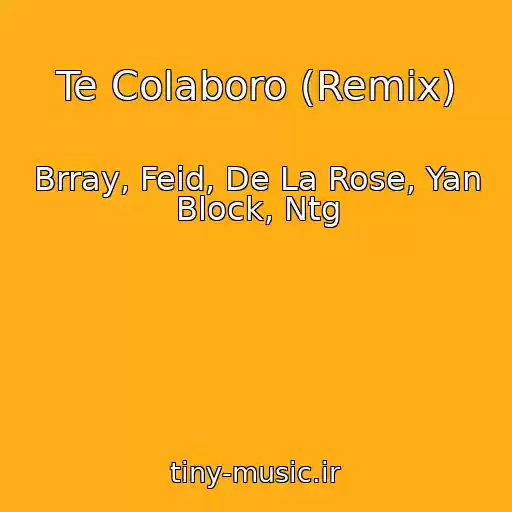 کاور آهنگ Te Colaboro (Remix) از Brray, Feid, De La Rose, Yan Block, Ntg