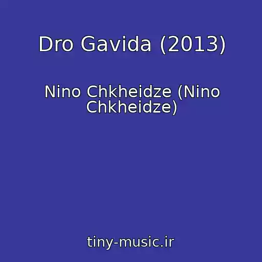 کاور آهنگ Dro Gavida (2013) از Nino Chkheidze (Nino Chkheidze)