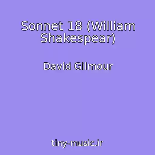 کاور آهنگ Sonnet 18 (William Shakespear) از David Gilmour