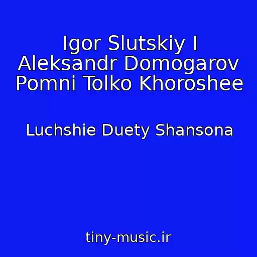 کاور آهنگ Igor Slutskiy I Aleksandr Domogarov Pomni Tolko Khoroshee از Luchshie Duety Shansona