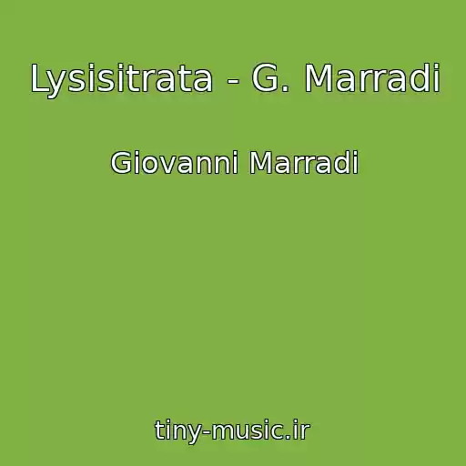کاور آهنگ Lysisitrata - G. Marradi از Giovanni Marradi