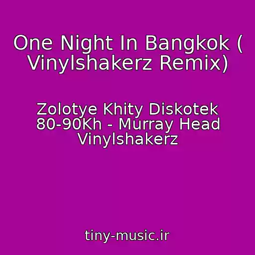 کاور آهنگ One Night In Bangkok ( Vinylshakerz Remix) از Zolotye Khity Diskotek 80-90Kh - Murray Head Vinylshakerz