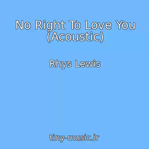 کاور آهنگ No Right To Love You (Acoustic) از Rhys Lewis