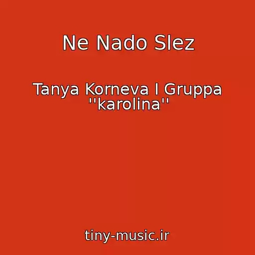 کاور آهنگ Ne Nado Slez از Tanya Korneva I Gruppa ''karolina''