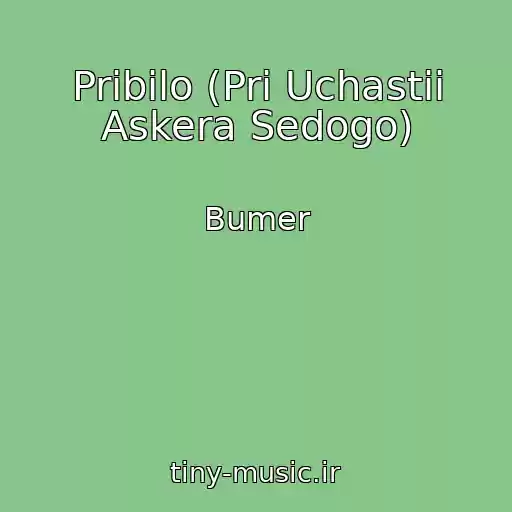 کاور آهنگ Pribilo (Pri Uchastii Askera Sedogo) از Bumer