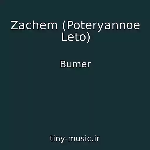 کاور آهنگ Zachem (Poteryannoe Leto) از Bumer