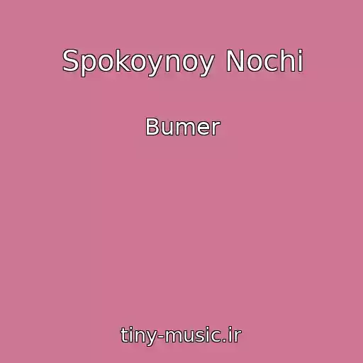 کاور آهنگ Spokoynoy Nochi از Bumer