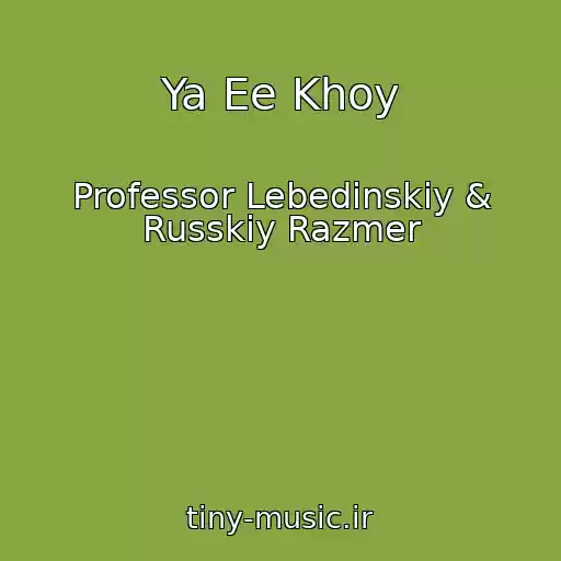 کاور آهنگ Ya Ee Khoy از Professor Lebedinskiy & Russkiy Razmer