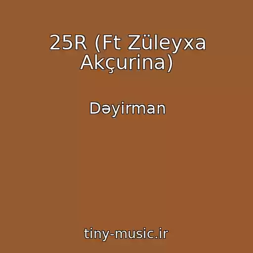 کاور آهنگ 25R (Ft Züleyxa Akçurina) از Dəyirman
