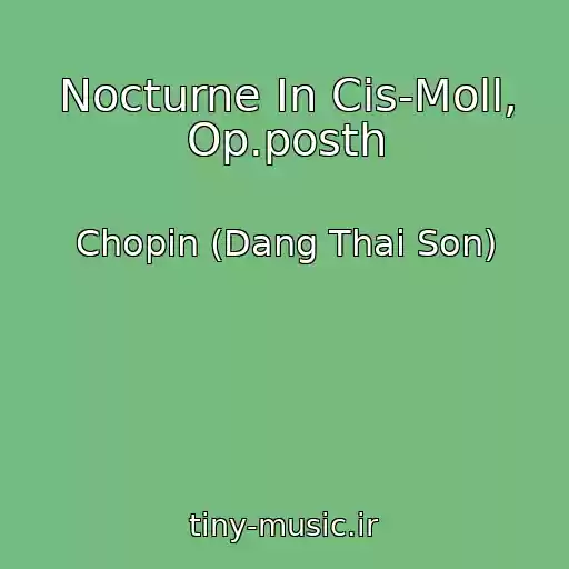 کاور آهنگ Nocturne In Cis-Moll, Op.posth از Chopin (Dang Thai Son)