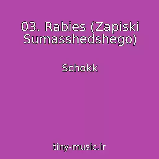 کاور آهنگ 03. Rabies (Zapiski Sumasshedshego) از Schokk