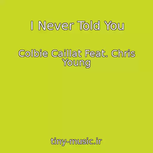 کاور آهنگ I Never Told You از Colbie Caillat Feat. Chris Young