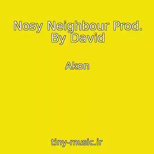 کاور آهنگ Nosy Neighbour Prod. By David از Akon