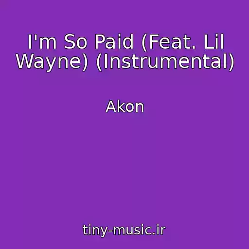 کاور آهنگ I'm So Paid (Feat. Lil Wayne) (Instrumental) از Akon