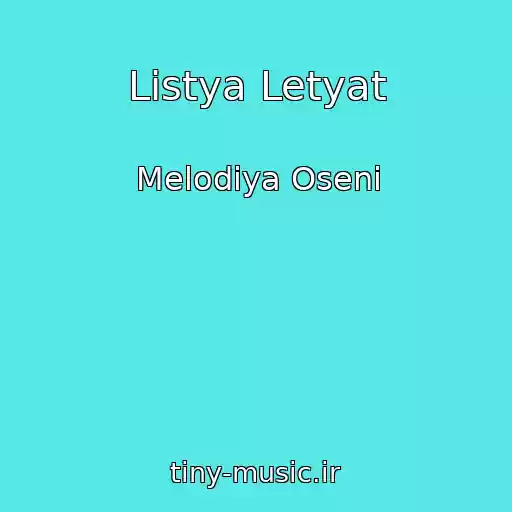 کاور آهنگ Listya Letyat از Melodiya Oseni