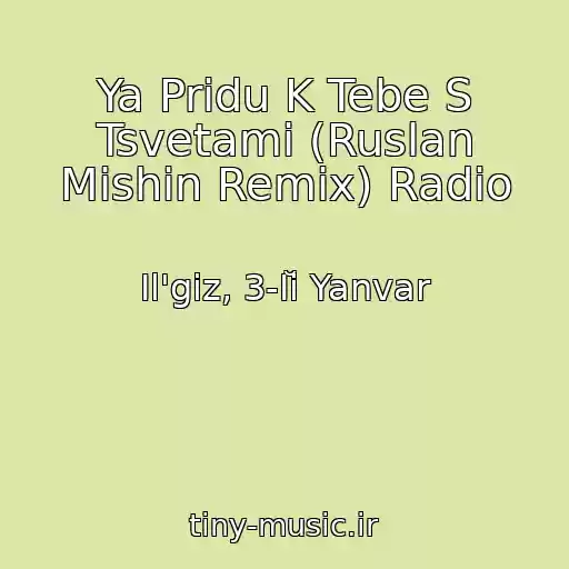 کاور آهنگ Ya Pridu K Tebe S Tsvetami (Ruslan Mishin Remix) Radio از Il'giz, 3-Iĭ Yanvar